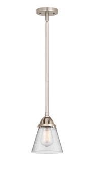 Nouveau 2 One Light Mini Pendant in Brushed Satin Nickel (405|288-1S-SN-G64)