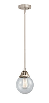 Nouveau 2 One Light Mini Pendant in Brushed Satin Nickel (405|288-1S-SN-G204-6)