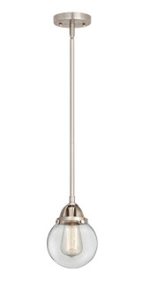 Nouveau 2 LED Mini Pendant in Brushed Satin Nickel (405|288-1S-SN-G202-6-LED)