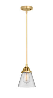 Nouveau 2 LED Mini Pendant in Satin Gold (405|288-1S-SG-G62-LED)