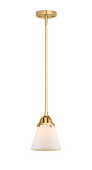Nouveau 2 LED Mini Pendant in Satin Gold (405|288-1S-SG-G61-LED)