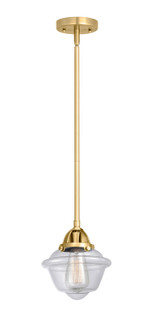 Nouveau 2 LED Mini Pendant in Satin Gold (405|288-1S-SG-G532-LED)