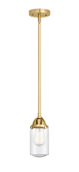 Nouveau 2 LED Mini Pendant in Satin Gold (405|288-1S-SG-G314-LED)