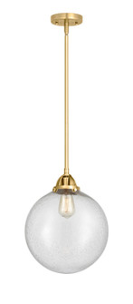 Nouveau 2 LED Mini Pendant in Satin Gold (405|288-1S-SG-G204-12-LED)