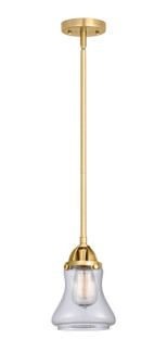 Nouveau 2 One Light Mini Pendant in Satin Gold (405|288-1S-SG-G192)