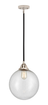 Nouveau 2 LED Mini Pendant in Black Polished Nickel (405|288-1S-BPN-G204-12-LED)