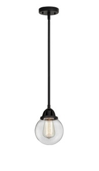 Nouveau 2 One Light Mini Pendant in Matte Black (405|288-1S-BK-G202-6)