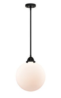 Nouveau 2 One Light Mini Pendant in Matte Black (405|288-1S-BK-G201-12)