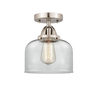 Nouveau 2 One Light Semi-Flush Mount in Brushed Satin Nickel (405|288-1C-SN-G72)