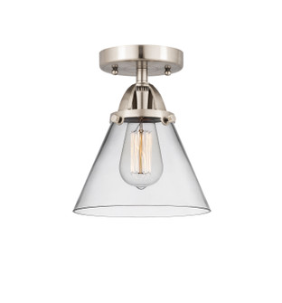 Nouveau 2 One Light Semi-Flush Mount in Brushed Satin Nickel (405|288-1C-SN-G42)