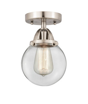 Nouveau 2 LED Semi-Flush Mount in Brushed Satin Nickel (405|288-1C-SN-G202-6-LED)