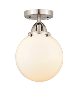 Nouveau 2 LED Semi-Flush Mount in Brushed Satin Nickel (405|288-1C-SN-G201-8-LED)