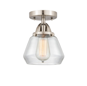 Nouveau 2 One Light Semi-Flush Mount in Brushed Satin Nickel (405|288-1C-SN-G172)