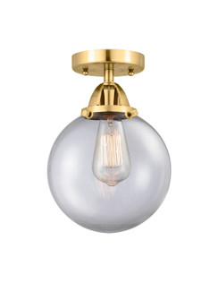 Nouveau 2 One Light Semi-Flush Mount in Satin Gold (405|288-1C-SG-G202-8)