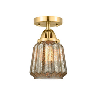 Nouveau 2 LED Semi-Flush Mount in Satin Gold (405|288-1C-SG-G146-LED)