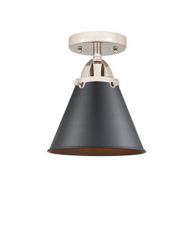 Nouveau 2 One Light Semi-Flush Mount in Polished Nickel (405|288-1C-PN-M13-BK)