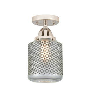 Nouveau 2 One Light Semi-Flush Mount in Polished Nickel (405|288-1C-PN-G262)