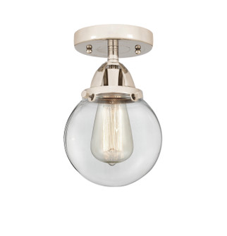 Nouveau 2 One Light Semi-Flush Mount in Polished Nickel (405|288-1C-PN-G202-6)