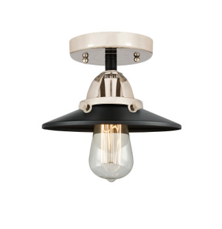 Nouveau 2 LED Semi-Flush Mount in Black Polished Nickel (405|288-1C-BPN-M6-BK-LED)