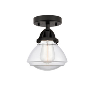 Nouveau 2 One Light Semi-Flush Mount in Matte Black (405|288-1C-BK-G322)