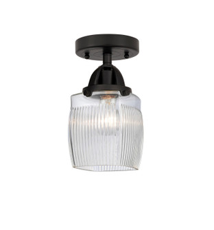 Nouveau 2 One Light Semi-Flush Mount in Matte Black (405|288-1C-BK-G302)