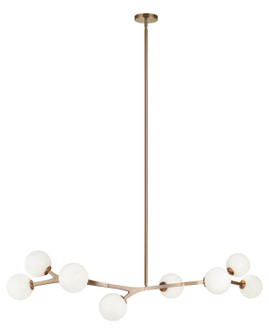 Rami Eight Light Chandelier in Aged Gold Brass (423|C81508AGOP)