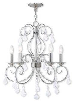 Donatella Five Light Chandelier in Brushed Nickel (107|50765-91)