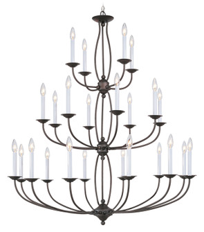 Home Basics 24 Light Chandelier in Bronze (107|4180-07)