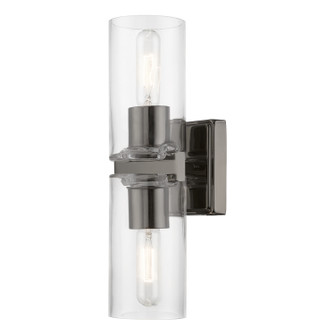 Clarion Two Light Vanity Sconce in Black Chrome (107|18032-46)