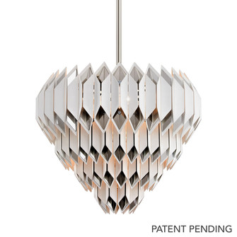 Haiku 13 Light Chandelier in White With Polished Stainless (68|254-413)