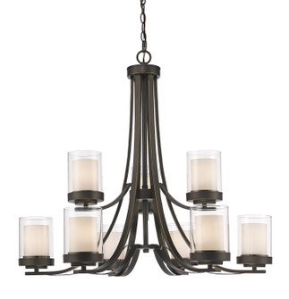 Willow Nine Light Chandelier in Olde Bronze (224|426-9-OB)