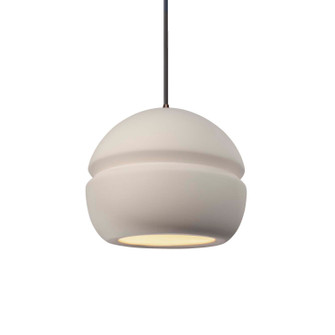 Radiance One Light Pendant in Bisque (102|CER-6410-BIS-DBRZ-BKCD)