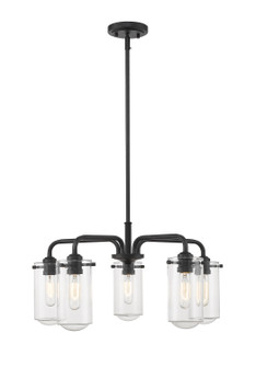 Delaney Five Light Chandelier in Matte Black (224|471-5MB)