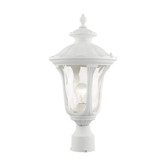 Oxford One Light Outdoor Post Top Lantern in Textured White (107|7855-13)