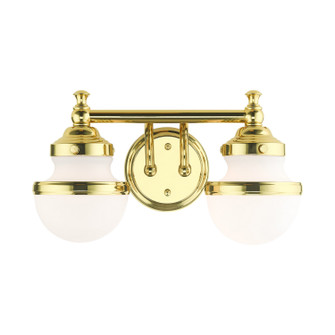 Oldwick Two Light Vanity in Polished Brass (107|5712-02)