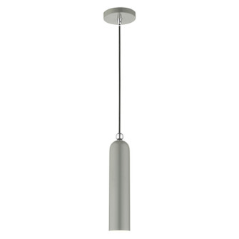 Ardmore One Light Pendant in Shiny Light Gray w/ Polished Chromes (107|46751-90)