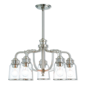 Lawrenceville Five Light Chandelier in Brushed Nickel (107|40025-91)