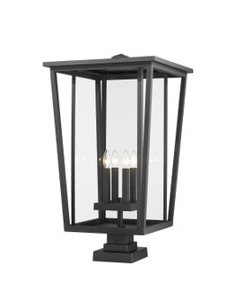 Seoul Four Light Outdoor Pier Mounted Fixture in Black (224|571PHXXLS-SQPM-BK)