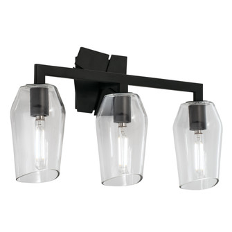 Gaia Three Light Wall Sconce in Acid Dipped Black (185|8163-MB-CL)