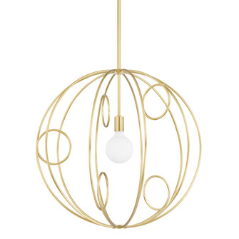Alanis One Light Pendant in Aged Brass (428|H485701M-AGB)
