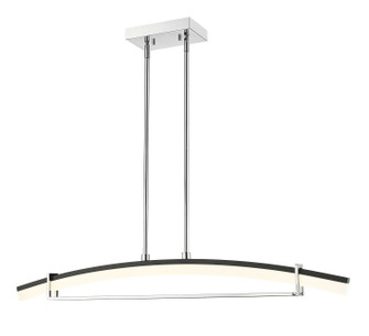 Arc LED Linear Chandelier in Chrome (224|620-43-CH-LED)