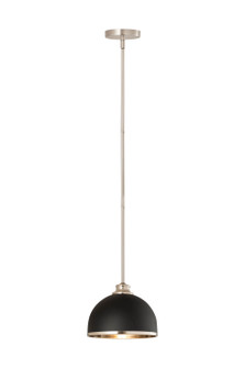 Landry One Light Pendant in Matte Black + Brushed Nickel (224|1004P10-MB-BN)