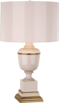 Annika One Light Table Lamp in Blush Lacquered Paint w/Natural Brass and Ivory Crackle (165|2602)