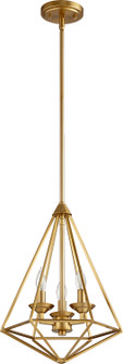 Bennett Three Light Pendant in Aged Brass (19|8311-3-80)