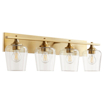 Veno Four Light Vanity in Aged Brass (19|558-4-80)