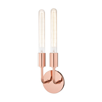 Ava Two Light Wall Sconce in Polished Copper (428|H109102-POC)