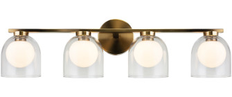Derbishone Four Light Wall Sconce in Aged Gold Brass (423|W60704AGCL)