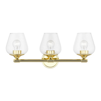 Willow Three Light Vanity Sconce in Polished Brass (107|17473-02)