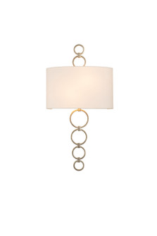 Carlyle Two Light Wall Sconce in Champagne Silver Leaf (33|510620CSL)
