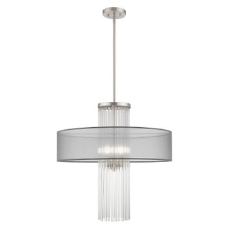 Alexis Four Light Pendant in Brushed Nickel (107|42805-91)